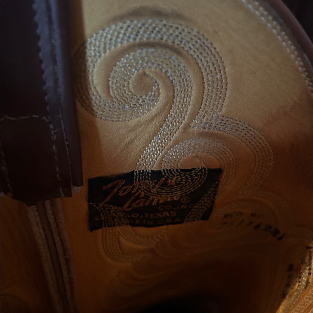 Tony Lama Snakeskin Western Cowboy Boots - Picture 2 of 9
